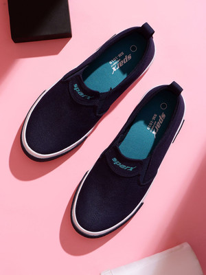 Sparx SM 1019 Canvas Shoes For Men(Navy, Green , 10)