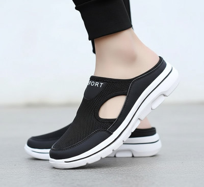 Blue Pop Open Stitched Design Lightweight Evening Wedding Slip On Loafers For Men Slip On Sneakers For Men(Black , 7)