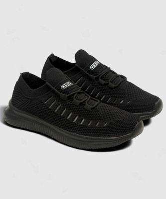asian Men's & Boy's Casual White Sneaker|School Shoes With Lightweight Training & Gym Shoes For Men(Black , 6)