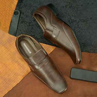PROVOGUE Slip On For Men(Brown , 9)