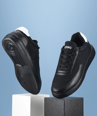 Koburg Daper Sneakers For Men | Casual Shoes for Men | All-Day Comfort KG-408 Sneakers For Men(Black , 10)