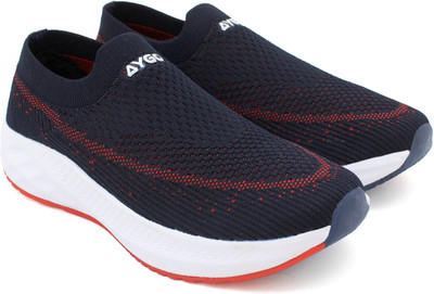 AYGO The Everyday Basic Slip On Casual Shoes For Men | Comfortable & Slip Resistance Slip On Sneakers For Men(Navy , 8)