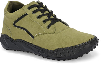 Dalvion Casuals For Men(Green, Black , 6)