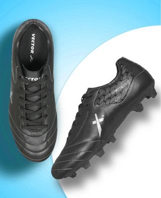 VECTOR X Dynamic 2.0 Soccer Studs Synthetic Leather With PVC Sole Football Shoes For Men(Black , 3)