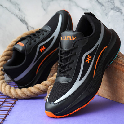 KILLER Killer Premium Sports Gym Walking Running Trending Stylish Running Shoes For Men Running Shoes For Men(Black , 10)