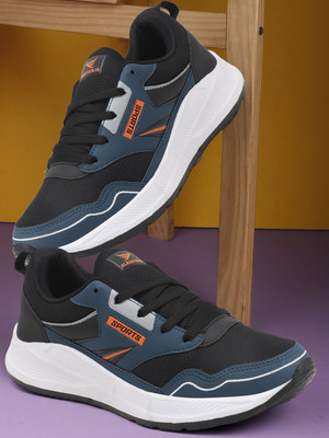 BLACKTOWN Men RunnIng Sports Shoes For Men Running Shoes For Men(Black , 10)