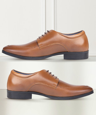 PIERRE CARDIN EL0817 Lace Up For Men(Tan , 6)