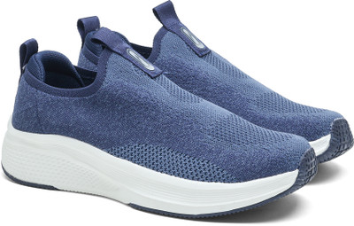 asian Wonderwalk Pro-21 Men’s Walking Shoe | Arch Support Walking & Gym Trainers Slip On Sneakers For Men(Blue , 6)