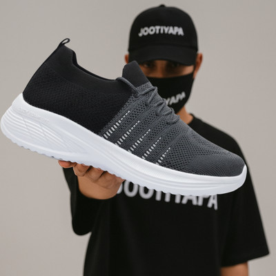 jootiyapa Best Selling Comfortable & affordable Gen Z High Ankle shoes For Men Walking Shoes For Men(Black, Grey , 7)