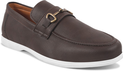 Clog London Men's Penny Loafers Loafers For Men(Brown , 10)