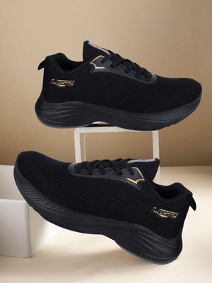 LANCER FLASH-31BLK-GLD Running Shoes For Men(Black , 10)
