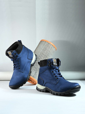 EEGO ITALY Boots For Men(Blue , 6)