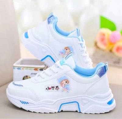 BAUCHHAAR White 820 stylish Doll Girl casual shoes Sneakers For Women (Pink) Sneakers For Women(Blue , 4)