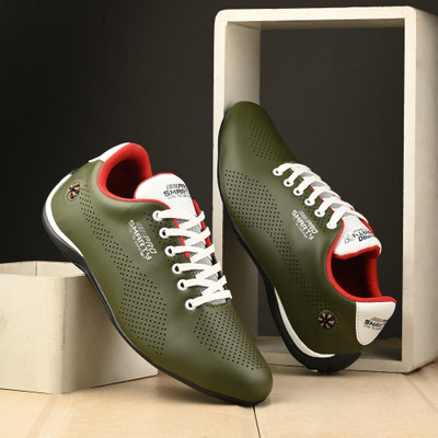 PROSMARTY Casuals For Men(Olive , 10)