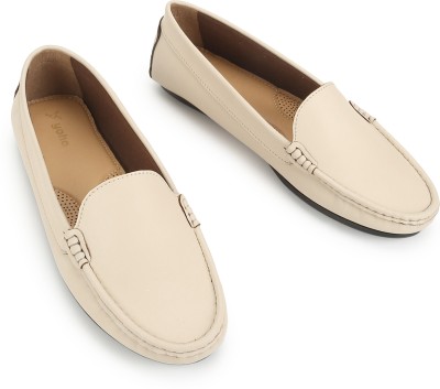 yoho Bliss Comfortable Slip On Formal Women | Office and Party Wear Shoe Loafers For Women(Beige , 5)