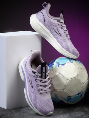 action Athleo KIA 401 Comfortable Trendy Stylish Sports Lace Up Running Shoes Casuals For Women(Purple , 6)