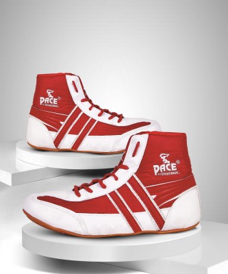 Pace International Kabaddi Shoes Boxing & Wrestling Shoes For Men(Red , 11)