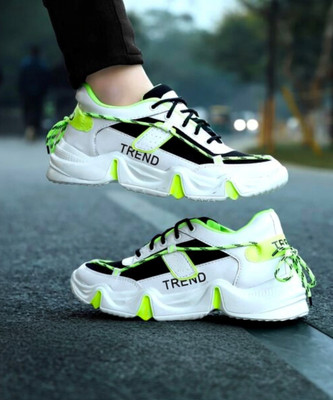 EZDEZARIO Running Shoes For Men(Green , 6)