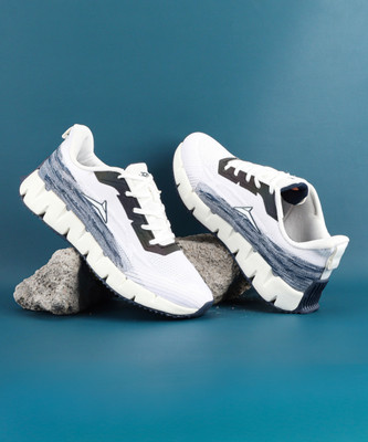 JQR Running Shoes For Men(White, Blue , 9)