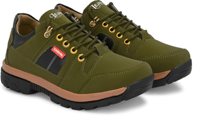 lejano Casuals For Men(Green, Black , 9)