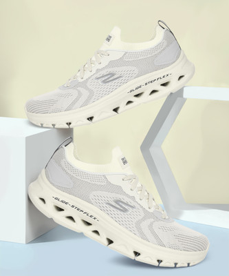 Skechers GO RUN GLIDE-STEP FLEX-RADAR Walking Shoes For Men(White , 7)