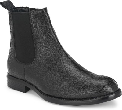 Hirel's Chelsea Boots for Men|Soft Cushioned Insole, Slip-Resistance|Shock Absorption Boots For Men(Black , 10)