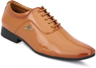 Berwunas shoes Stylish Derby For Men(Tan)