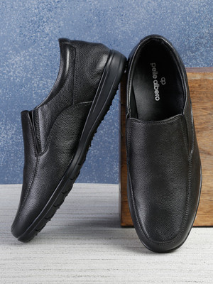 pelle albero Casual Slip On For Men(Black , 7)