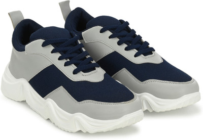 house of common sports Walking Shoes For Men(Grey, Blue , 10)