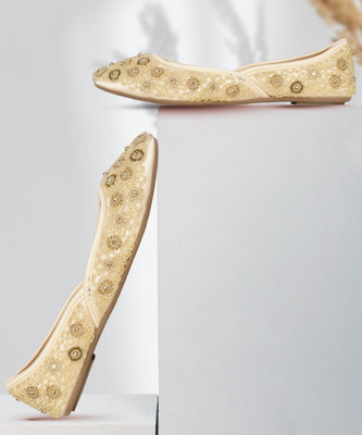 Bata Bellies For Women(Gold , 7)