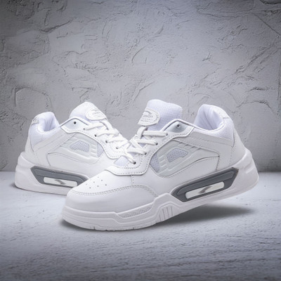 asian Men's With Laces|Daily Wear|Party wear|Office Wear Sneakers For Men(White , 9)
