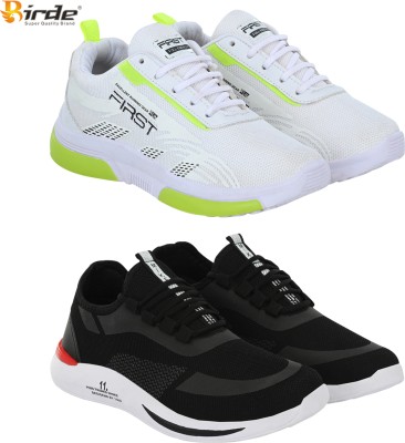 BIRDE Combo Pack Of 2 Casual Shoes Sneakers For Men(White, Black)