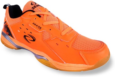 Seaga Sports Rich Quality Sports Shoes Badminton Shoes For Men(Orange , 10)