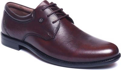 Zoom Shoes Genuine Leather AP1185 Derby For Men(Brown , 11)