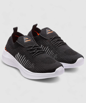 asian Hattrick-32 Black Casuals,Walking,Training,Running,Stylish Training & Gym Shoes For Men(Black, Orange , 6)