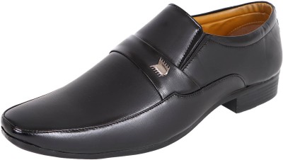 somugi Black Slip on formal Shoes Slip On For Men(Black , 7)