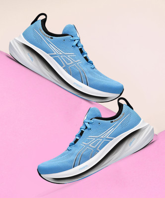 Asics GEL-NIMBUS 26 Training & Gym Shoes For Men(Blue , 8) Asics GEL-NIMBUS 26 Training & Gym Shoes For Men(Blue , 8)