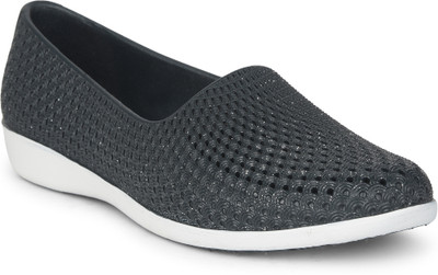 Bata Bata Casual Ballerinas for Women | Trendy & Comfortable Slip-On Flats Bellies For Women(Black , 6)