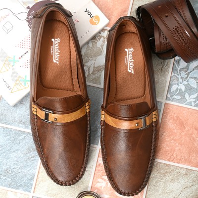 Roadster Kurta Pajama Loafer shoes for men|wedding|daily use|marriage|party wear Loafers For Men(Brown , 12)