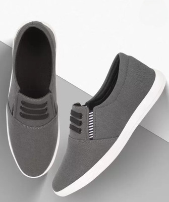 BOKZZON Fresh vibe shoes for men - casual shoes for men + loafer shoes for men street Loafers For Men(Grey , 8)