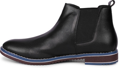 Double five Men Chelsea Boots For Men(Black , 6)