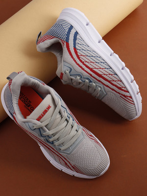 KILLER Walking Shoes For Men(Grey, Red , 7)