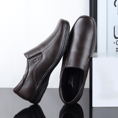 Zixer Oxford Jumbo Formal Shoe||Genuine Office Formal shoe Comfortable stylish Slip On Slip On For Men(Brown)