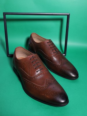 Jack Rebel Shoe Brogues For Men(Tan)