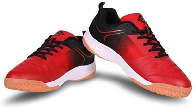 NIVIA HY-Court 2.0 Mesh Shoe for Mens - 12UK, Black Cricket Shoes For Men(Red)