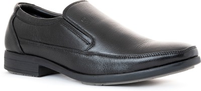 Khadim's British Walkers Black Leather Slip On Formal Shoe Slip On For Men(Black)