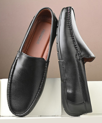 PROVOGUE PR8072 Lightweight Comfort Extra Soft Summer Trendy Premium Stylish Loafers For Men(Black , 8)