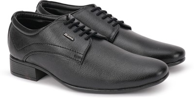 Bata 8216 Grip-Remo-SS17 M4 - Black Formal Dress Lace-Up Derby Shoes for Men Derby For Men(Black , 8)