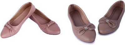 AKD Bellies For Women(Pink, Brown , 8)