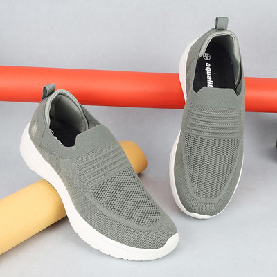 Aqualite Barcelona-304 Casual shoes for men laceless walking shoes with comfort insole Slip On Sneakers For Men(Olive , 6)